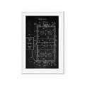 Picture of Hockey Rink Blueprint _GroupedProduct_Rectangle_Portrait_Mini_ _GroupedProduct_Rectangle_Portrait_Framed_Matted_
