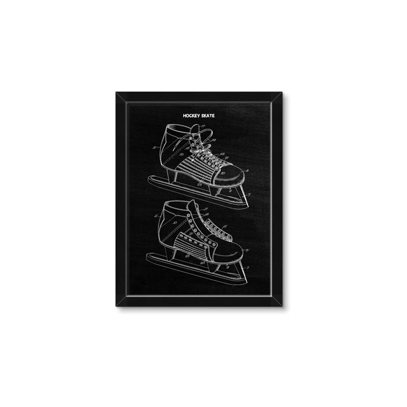 Picture of Hockey Skate Blueprint _GroupedProduct_Rectangle_Portrait_Mini_ _GroupedProduct_Rectangle_Portrait_Framed_Matted_