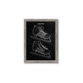 Picture of Hockey Skate Blueprint _GroupedProduct_Rectangle_Portrait_Mini_ _GroupedProduct_Rectangle_Portrait_Framed_Matted_
