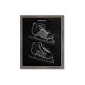Picture of Hockey Skate Blueprint _GroupedProduct_Rectangle_Portrait_Mini_ _GroupedProduct_Rectangle_Portrait_Framed_Matted_