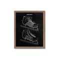 Picture of Hockey Skate Blueprint _GroupedProduct_Rectangle_Portrait_Mini_ _GroupedProduct_Rectangle_Portrait_Framed_Matted_