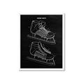 Picture of Hockey Skate Blueprint _GroupedProduct_Rectangle_Portrait_Mini_ _GroupedProduct_Rectangle_Portrait_Framed_Matted_