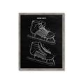 Picture of Hockey Skate Blueprint _GroupedProduct_Rectangle_Portrait_Mini_ _GroupedProduct_Rectangle_Portrait_Framed_Matted_