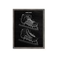 Picture of Hockey Skate Blueprint _GroupedProduct_Rectangle_Portrait_Mini_ _GroupedProduct_Rectangle_Portrait_Framed_Matted_