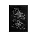 Picture of Hockey Skate Blueprint _GroupedProduct_Rectangle_Portrait_Mini_ _GroupedProduct_Rectangle_Portrait_Framed_Matted_