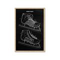 Picture of Hockey Skate Blueprint _GroupedProduct_Rectangle_Portrait_Mini_ _GroupedProduct_Rectangle_Portrait_Framed_Matted_