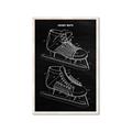 Picture of Hockey Skate Blueprint _GroupedProduct_Rectangle_Portrait_Mini_ _GroupedProduct_Rectangle_Portrait_Framed_Matted_