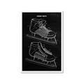 Picture of Hockey Skate Blueprint _GroupedProduct_Rectangle_Portrait_Mini_ _GroupedProduct_Rectangle_Portrait_Framed_Matted_
