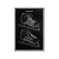 Picture of Hockey Skate Blueprint _GroupedProduct_Rectangle_Portrait_Mini_ _GroupedProduct_Rectangle_Portrait_Framed_Matted_