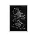 Picture of Hockey Skate Blueprint _GroupedProduct_Rectangle_Portrait_Mini_ _GroupedProduct_Rectangle_Portrait_Framed_Matted_