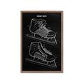 Picture of Hockey Skate Blueprint _GroupedProduct_Rectangle_Portrait_Mini_ _GroupedProduct_Rectangle_Portrait_Framed_Matted_