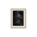 Picture of Hockey Skate Blueprint _GroupedProduct_Rectangle_Portrait_Mini_ _GroupedProduct_Rectangle_Portrait_Framed_Matted_