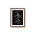 Picture of Hockey Skate Blueprint _GroupedProduct_Rectangle_Portrait_Mini_ _GroupedProduct_Rectangle_Portrait_Framed_Matted_
