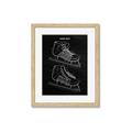 Picture of Hockey Skate Blueprint _GroupedProduct_Rectangle_Portrait_Mini_ _GroupedProduct_Rectangle_Portrait_Framed_Matted_