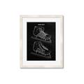 Picture of Hockey Skate Blueprint _GroupedProduct_Rectangle_Portrait_Mini_ _GroupedProduct_Rectangle_Portrait_Framed_Matted_