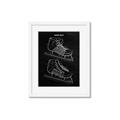 Picture of Hockey Skate Blueprint _GroupedProduct_Rectangle_Portrait_Mini_ _GroupedProduct_Rectangle_Portrait_Framed_Matted_