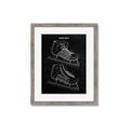 Picture of Hockey Skate Blueprint _GroupedProduct_Rectangle_Portrait_Mini_ _GroupedProduct_Rectangle_Portrait_Framed_Matted_