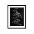 Picture of Hockey Skate Blueprint _GroupedProduct_Rectangle_Portrait_Mini_ _GroupedProduct_Rectangle_Portrait_Framed_Matted_