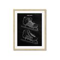 Picture of Hockey Skate Blueprint _GroupedProduct_Rectangle_Portrait_Mini_ _GroupedProduct_Rectangle_Portrait_Framed_Matted_