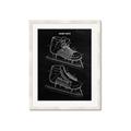 Picture of Hockey Skate Blueprint _GroupedProduct_Rectangle_Portrait_Mini_ _GroupedProduct_Rectangle_Portrait_Framed_Matted_