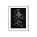 Picture of Hockey Skate Blueprint _GroupedProduct_Rectangle_Portrait_Mini_ _GroupedProduct_Rectangle_Portrait_Framed_Matted_