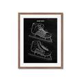 Picture of Hockey Skate Blueprint _GroupedProduct_Rectangle_Portrait_Mini_ _GroupedProduct_Rectangle_Portrait_Framed_Matted_