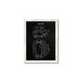 Picture of Hockey Mask Blueprint _GroupedProduct_Rectangle_Portrait_Mini_ _GroupedProduct_Rectangle_Portrait_Framed_Matted_