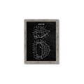Picture of Hockey Mask Blueprint _GroupedProduct_Rectangle_Portrait_Mini_ _GroupedProduct_Rectangle_Portrait_Framed_Matted_