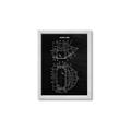 Picture of Hockey Mask Blueprint _GroupedProduct_Rectangle_Portrait_Mini_ _GroupedProduct_Rectangle_Portrait_Framed_Matted_