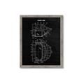 Picture of Hockey Mask Blueprint _GroupedProduct_Rectangle_Portrait_Mini_ _GroupedProduct_Rectangle_Portrait_Framed_Matted_
