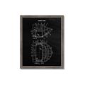 Picture of Hockey Mask Blueprint _GroupedProduct_Rectangle_Portrait_Mini_ _GroupedProduct_Rectangle_Portrait_Framed_Matted_