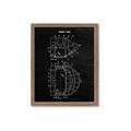 Picture of Hockey Mask Blueprint _GroupedProduct_Rectangle_Portrait_Mini_ _GroupedProduct_Rectangle_Portrait_Framed_Matted_