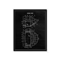 Picture of Hockey Mask Blueprint _GroupedProduct_Rectangle_Portrait_Mini_ _GroupedProduct_Rectangle_Portrait_Framed_Matted_