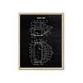 Picture of Hockey Mask Blueprint _GroupedProduct_Rectangle_Portrait_Mini_ _GroupedProduct_Rectangle_Portrait_Framed_Matted_