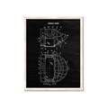 Picture of Hockey Mask Blueprint _GroupedProduct_Rectangle_Portrait_Mini_ _GroupedProduct_Rectangle_Portrait_Framed_Matted_