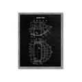 Picture of Hockey Mask Blueprint _GroupedProduct_Rectangle_Portrait_Mini_ _GroupedProduct_Rectangle_Portrait_Framed_Matted_