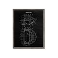 Picture of Hockey Mask Blueprint _GroupedProduct_Rectangle_Portrait_Mini_ _GroupedProduct_Rectangle_Portrait_Framed_Matted_