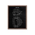 Picture of Hockey Mask Blueprint _GroupedProduct_Rectangle_Portrait_Mini_ _GroupedProduct_Rectangle_Portrait_Framed_Matted_