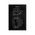 Picture of Hockey Mask Blueprint _GroupedProduct_Rectangle_Portrait_Mini_ _GroupedProduct_Rectangle_Portrait_Framed_Matted_
