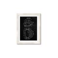 Picture of Hockey Mask Blueprint _GroupedProduct_Rectangle_Portrait_Mini_ _GroupedProduct_Rectangle_Portrait_Framed_Matted_