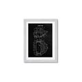 Picture of Hockey Mask Blueprint _GroupedProduct_Rectangle_Portrait_Mini_ _GroupedProduct_Rectangle_Portrait_Framed_Matted_