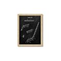 Picture of Hockey Stick I Blueprint _GroupedProduct_Rectangle_Portrait_Mini_ _GroupedProduct_Rectangle_Portrait_Framed_Matted_