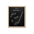 Picture of Hockey Stick I Blueprint _GroupedProduct_Rectangle_Portrait_Mini_ _GroupedProduct_Rectangle_Portrait_Framed_Matted_