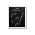 Picture of Hockey Stick I Blueprint _GroupedProduct_Rectangle_Portrait_Mini_ _GroupedProduct_Rectangle_Portrait_Framed_Matted_