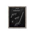 Picture of Hockey Stick I Blueprint _GroupedProduct_Rectangle_Portrait_Mini_ _GroupedProduct_Rectangle_Portrait_Framed_Matted_