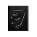 Picture of Hockey Stick I Blueprint _GroupedProduct_Rectangle_Portrait_Mini_ _GroupedProduct_Rectangle_Portrait_Framed_Matted_