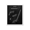 Picture of Hockey Stick I Blueprint _GroupedProduct_Rectangle_Portrait_Mini_ _GroupedProduct_Rectangle_Portrait_Framed_Matted_