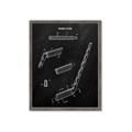 Picture of Hockey Stick I Blueprint _GroupedProduct_Rectangle_Portrait_Mini_ _GroupedProduct_Rectangle_Portrait_Framed_Matted_