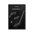 Picture of Hockey Stick I Blueprint _GroupedProduct_Rectangle_Portrait_Mini_ _GroupedProduct_Rectangle_Portrait_Framed_Matted_