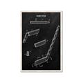 Picture of Hockey Stick I Blueprint _GroupedProduct_Rectangle_Portrait_Mini_ _GroupedProduct_Rectangle_Portrait_Framed_Matted_